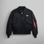 Alpha Industries CWU 45/P Heritage Bomber Jacket - BLACK