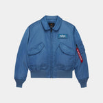 Alpha Industries CWU 45/P Heritage Bomber Jacket - ELEMENTAL BLUE