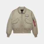 Alpha Industries CWU 45/P Heritage Bomber Jacket - MINERAL