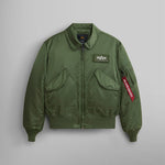 Alpha Industries CWU 45/P Heritage Bomber Jacket - SAGE GREEN