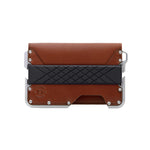 Dango D01 Dapper Bifold Wallet - Whiskey Brown / Satin Silver
