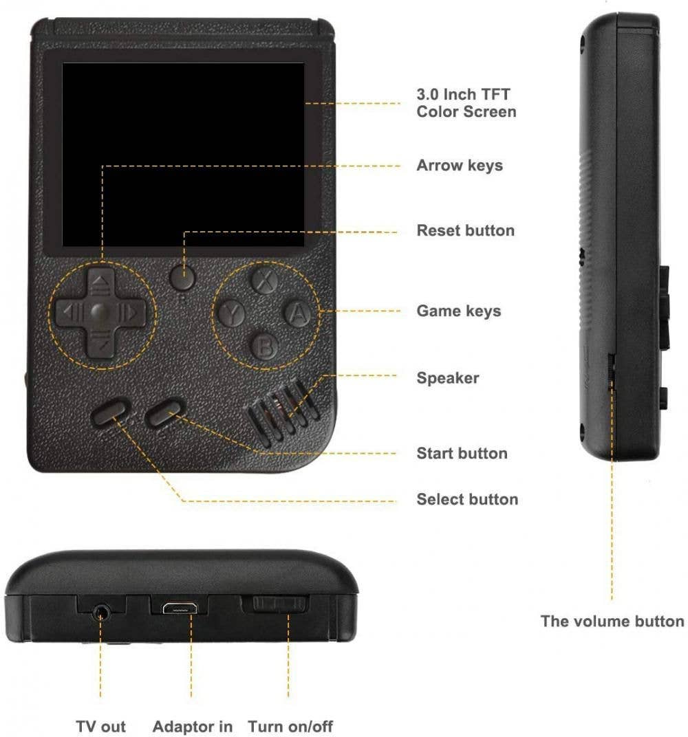 Retro Handheld Gaming Console