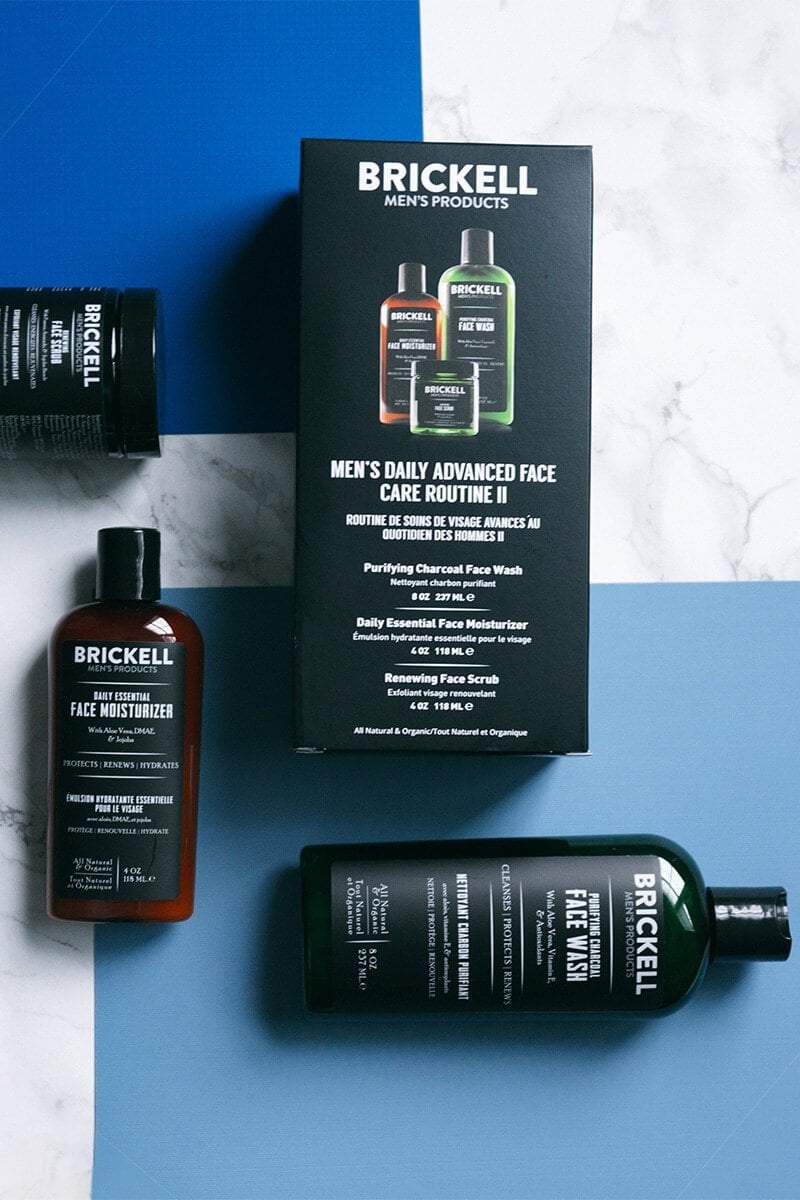 Brickell Men's Daily Advanced Face Care Routine II