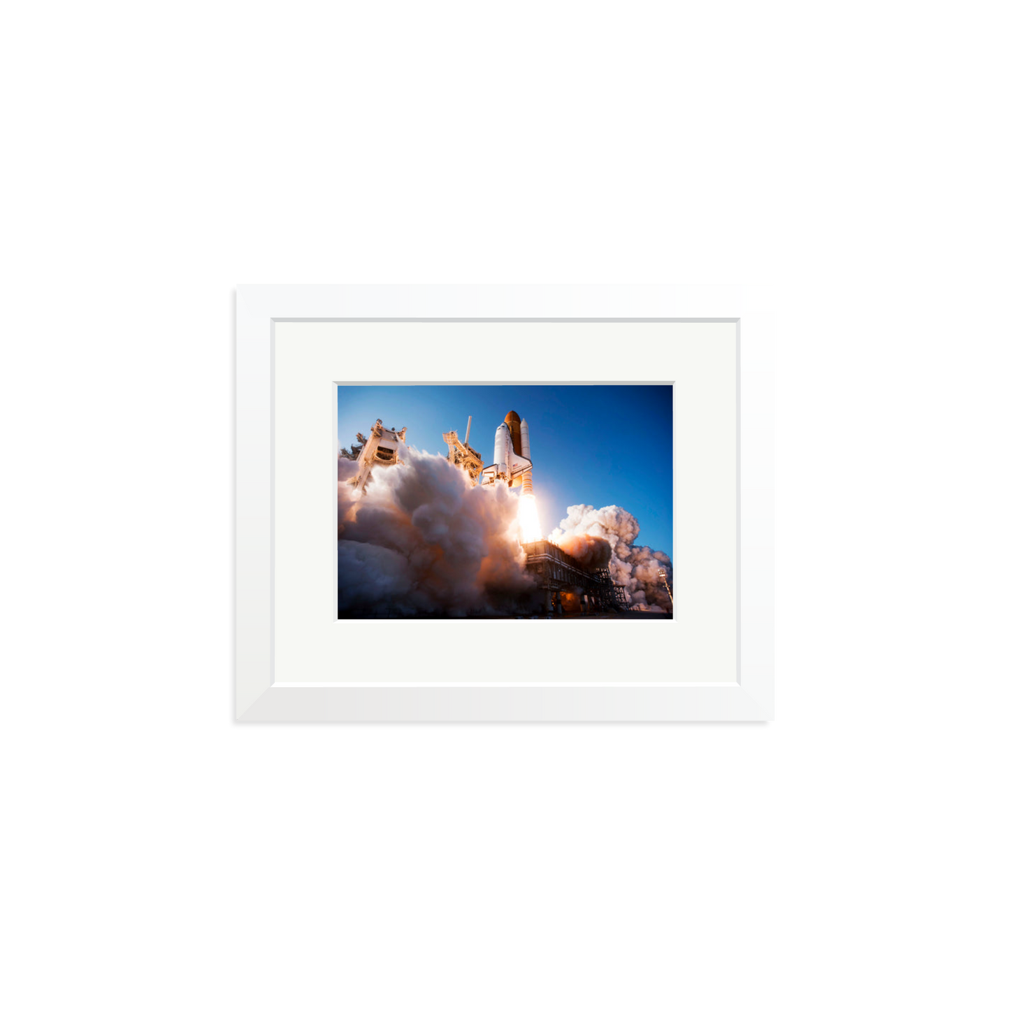 Space Shuttle Discovery Liftoff Framed Print