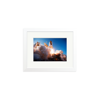 Space Shuttle Discovery Liftoff Framed Print