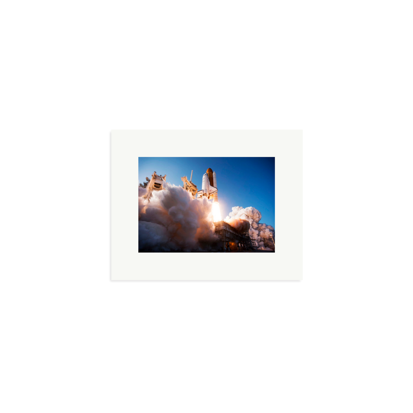 Space Shuttle Discovery Liftoff Framed Print