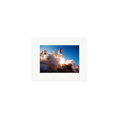 Space Shuttle Discovery Liftoff Framed Print