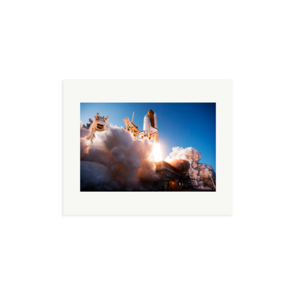 Space Shuttle Discovery Liftoff Framed Print
