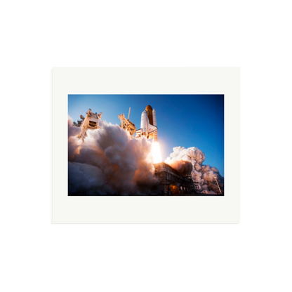 Space Shuttle Discovery Liftoff Framed Print