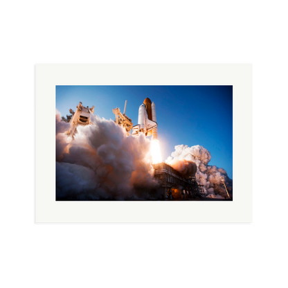 Space Shuttle Discovery Liftoff Framed Print