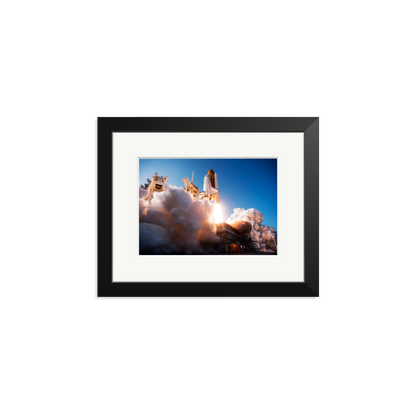 Space Shuttle Discovery Liftoff Framed Print
