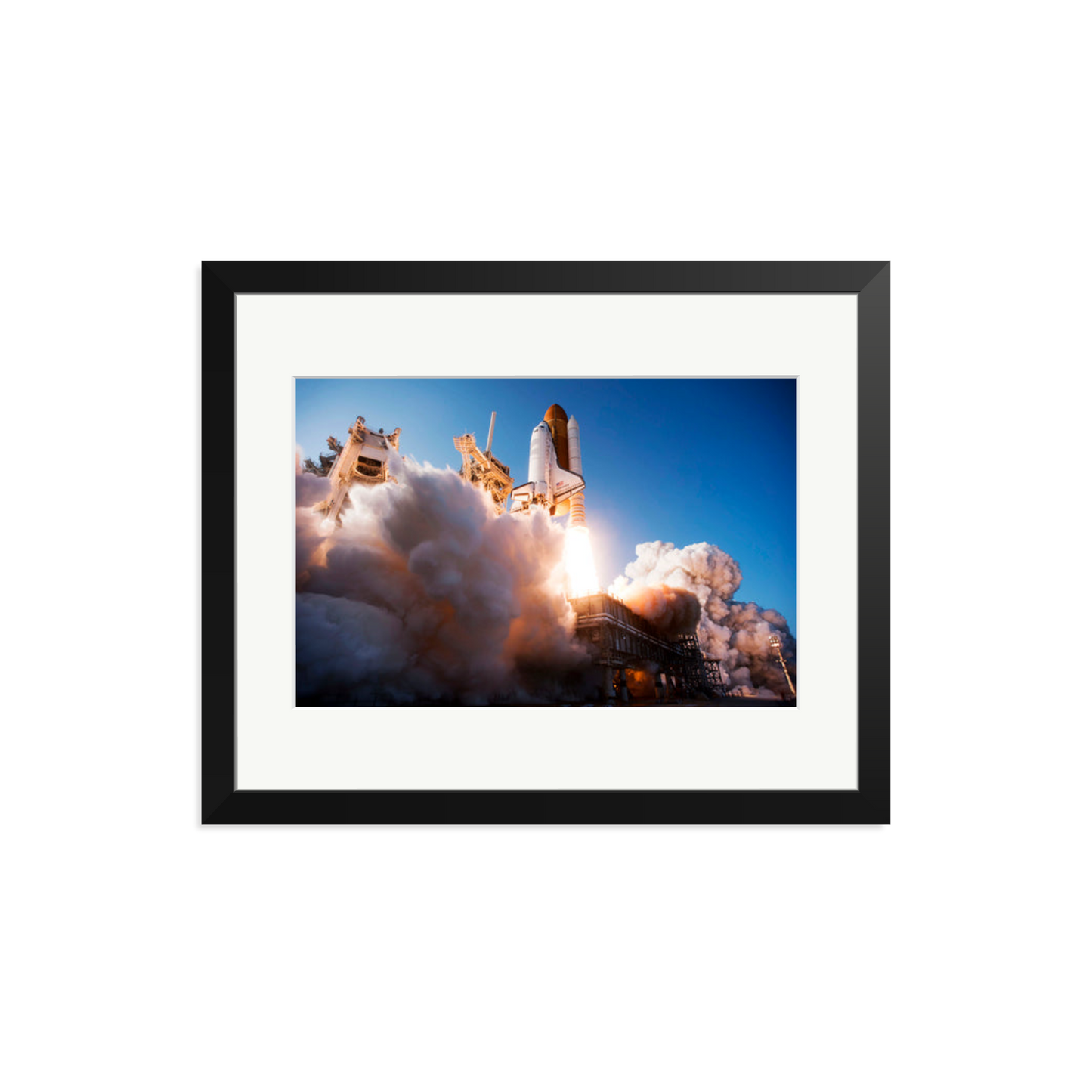 Space Shuttle Discovery Liftoff Framed Print