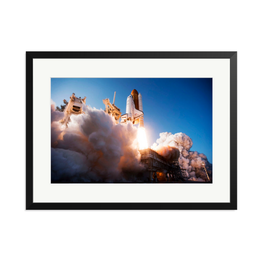 Space Shuttle Discovery Liftoff Framed Print