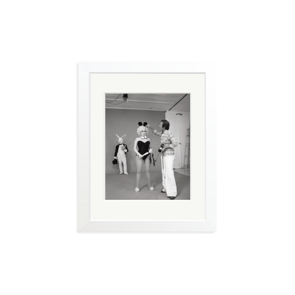 Dolly Parton, Playboy Photoshoot Framed Print White Small
