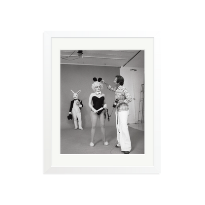 Dolly Parton, Playboy Photoshoot Framed Print White Medium