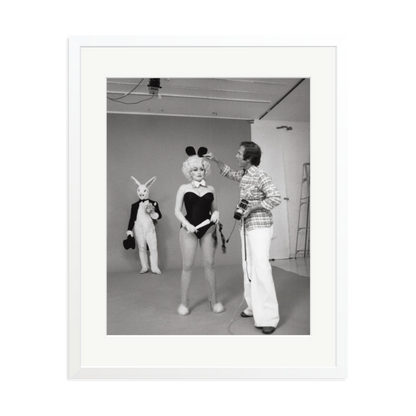 Dolly Parton, Playboy Photoshoot Framed Print White XL