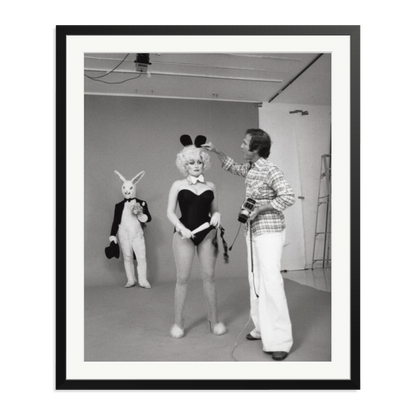 Dolly Parton, Playboy Photoshoot Framed Print Black XXL