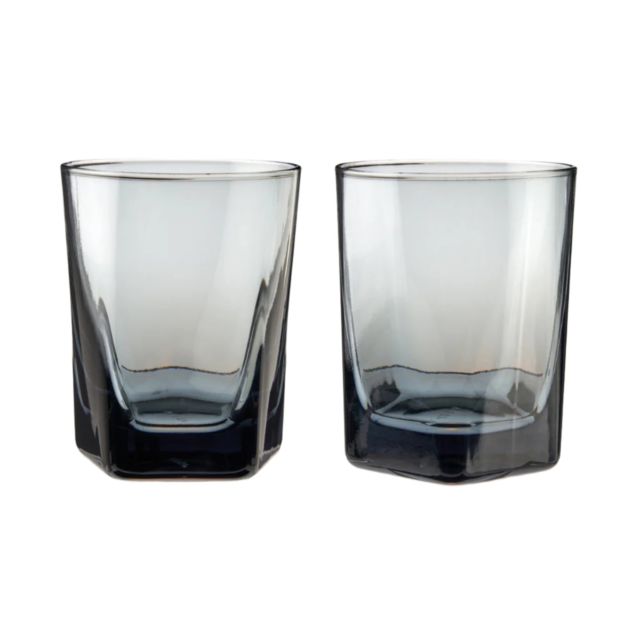 Viski Hexagonal Crystal Old Fashioned Glasses - Thumbnail 3