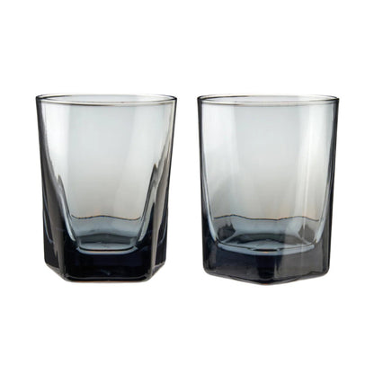 Hexagonal Crystal Double Old Fashioned Glasses