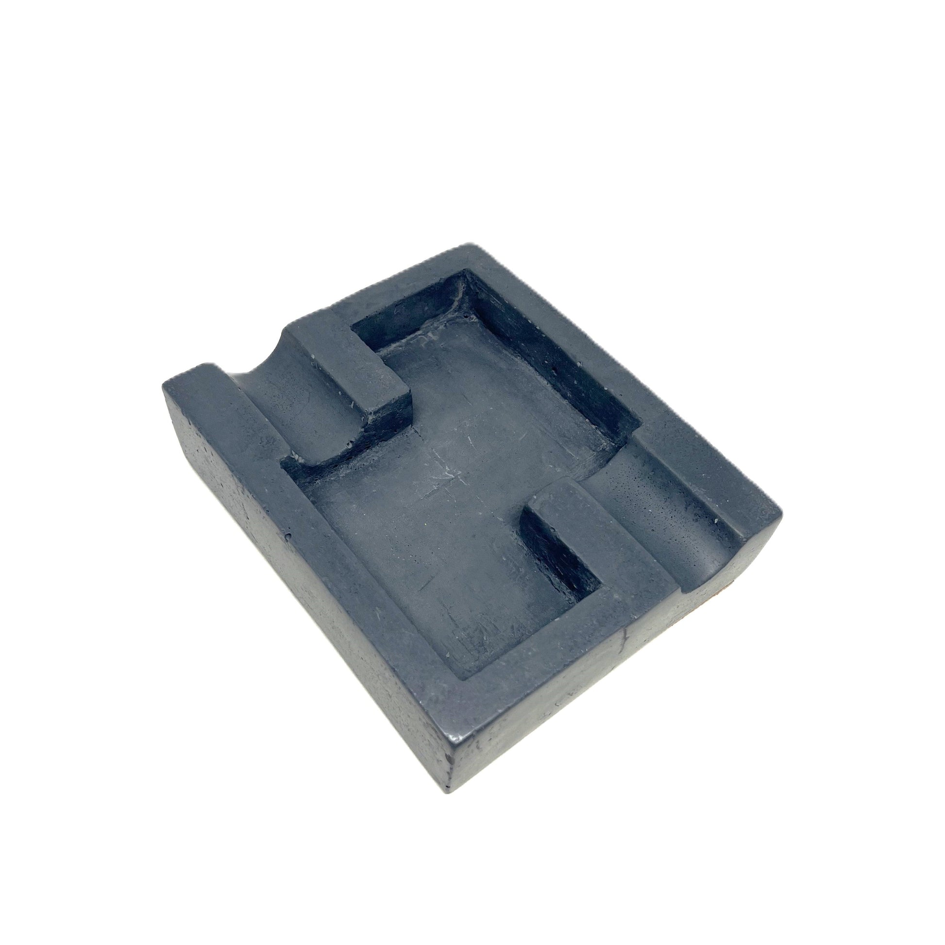 Gray Marbled Double Cigar Ashtray