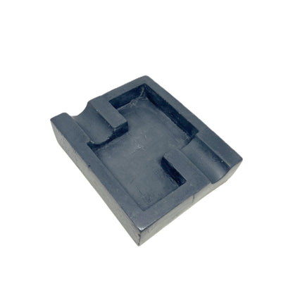 Gray Marbled Double Cigar Ashtray
