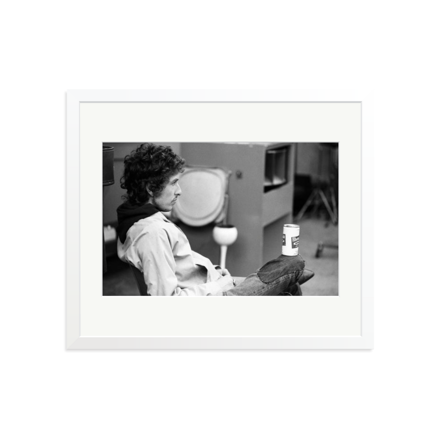 Bob Dylan At Atlantic Studios Framed Print