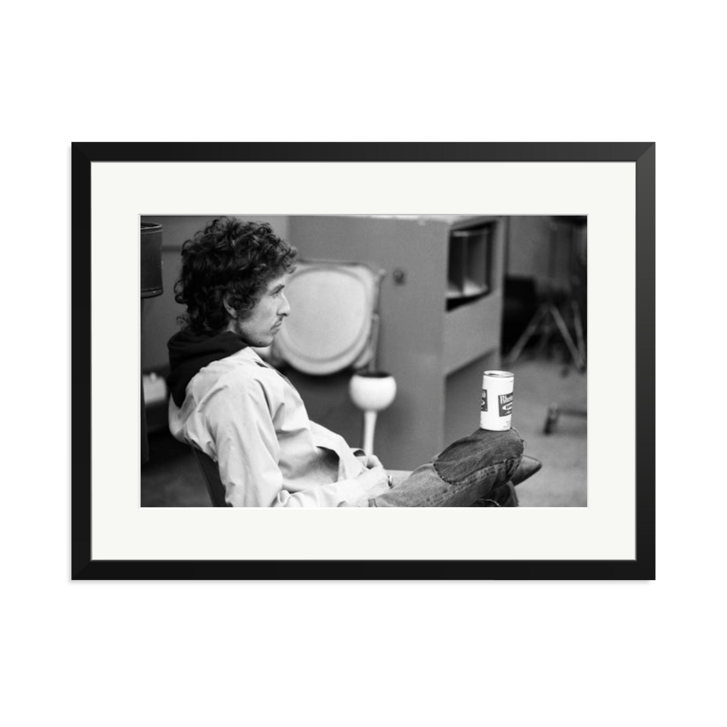 Bob Dylan At Atlantic Studios Framed Print