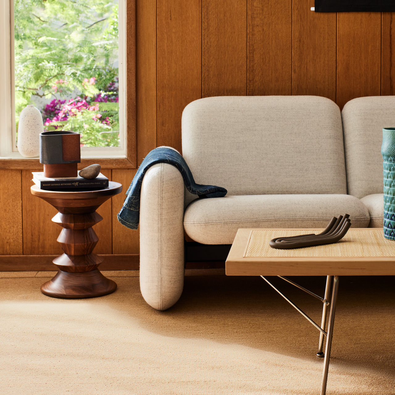 Herman Miller Eames Turned Stool Shape D in Walnut