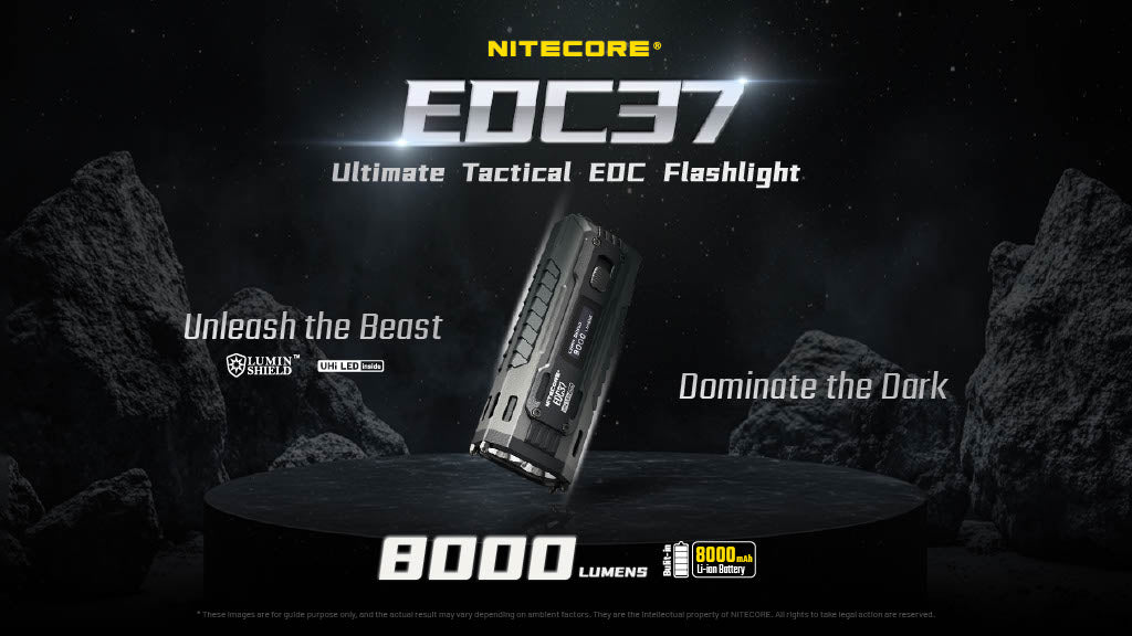 Nitecore EDC37 Rechargeable Flat Flashlight