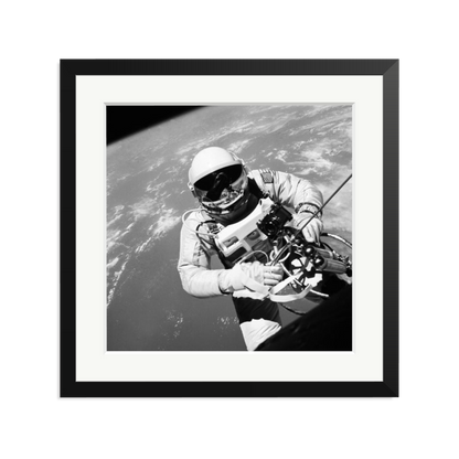 Gemini IV Spacewalk Framed Print Black Large