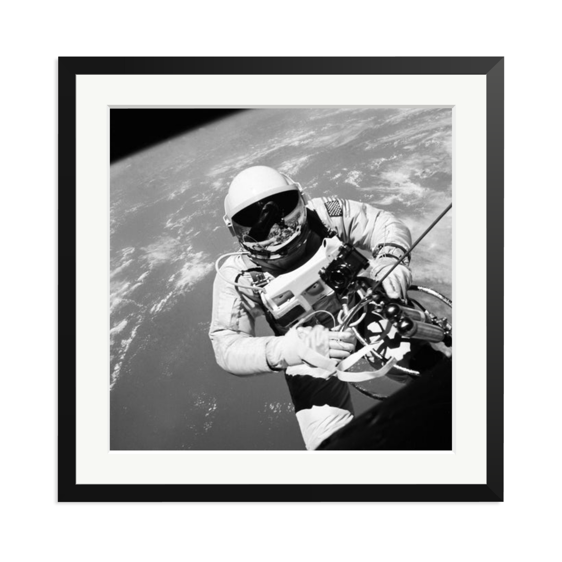 Gemini IV Spacewalk Framed Print Black XL