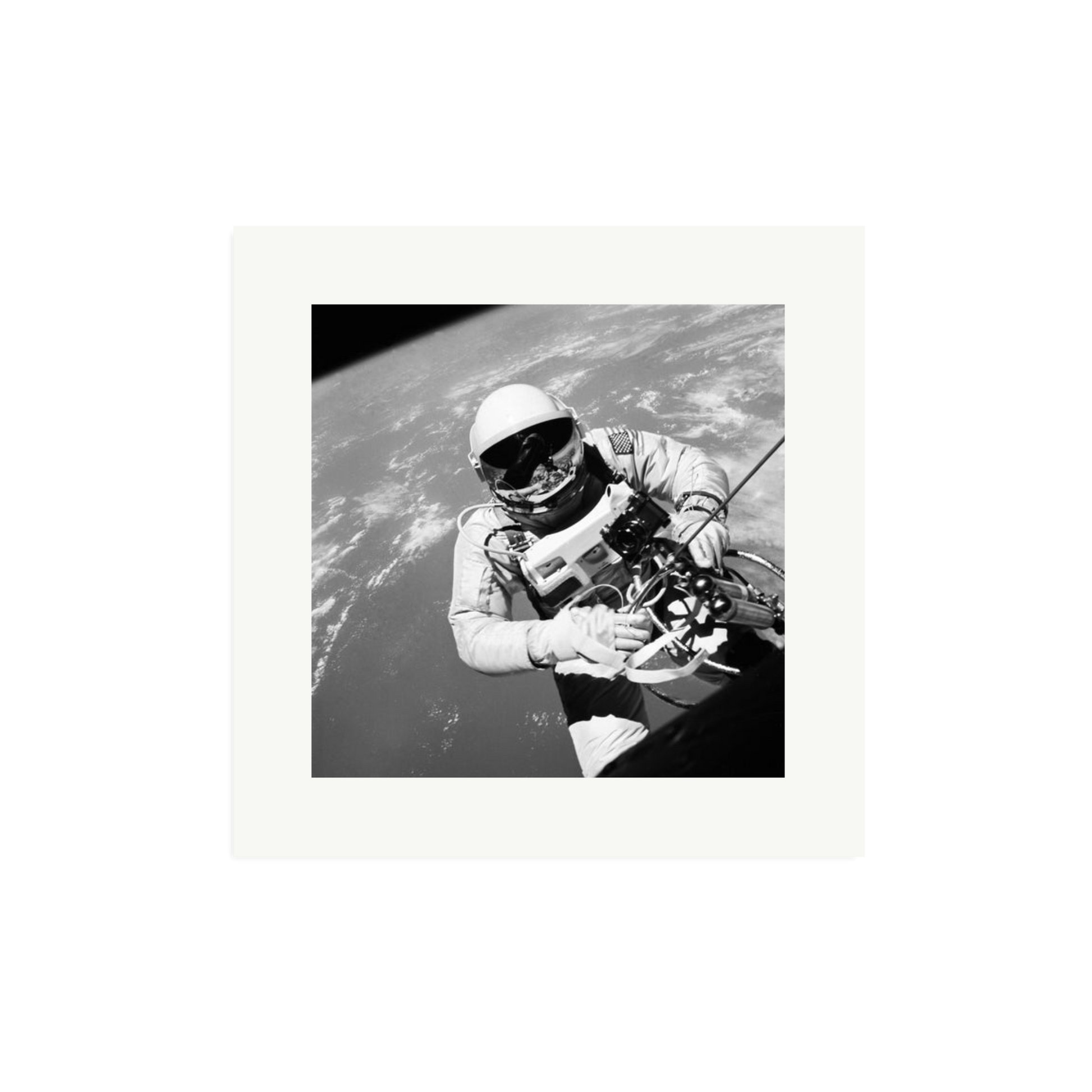 Gemini IV Spacewalk Framed Print Print Only Medium