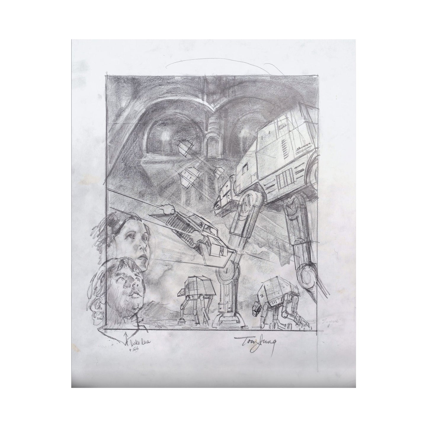 Empire Strikes Back Original Concept Sketch