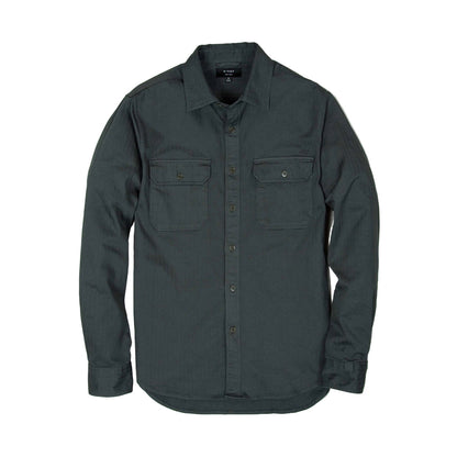 Enfield Officer's Shirt in Faded Black