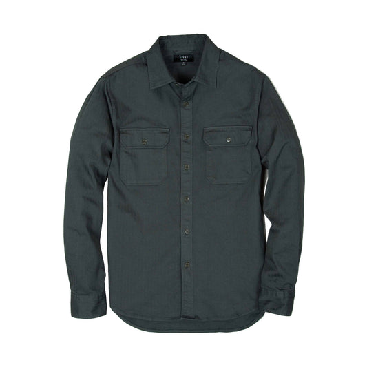 Enfield Officer's Shirt in Faded Black