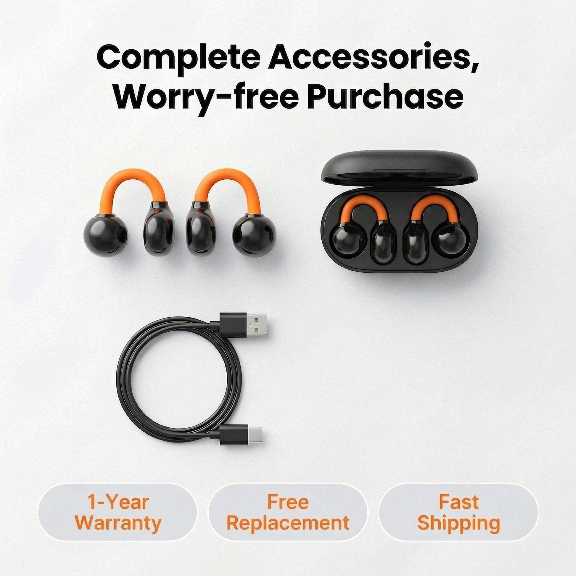 ATECH Clip-On Air Conduction Buds