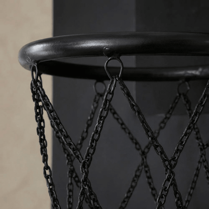 Marble Cultures Black Leather Basketball Hoop