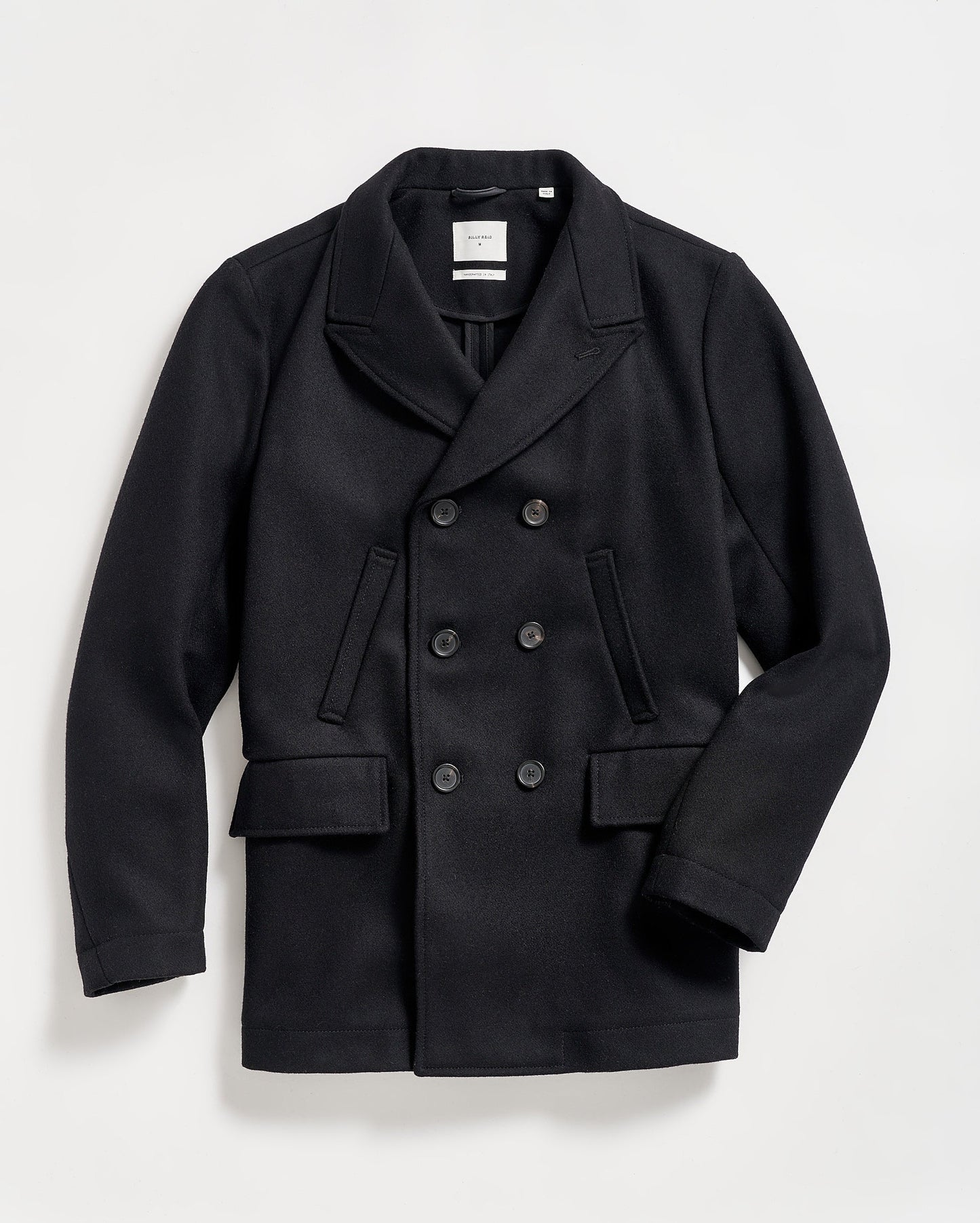 Billy Reid Black Bond Peacoat Black