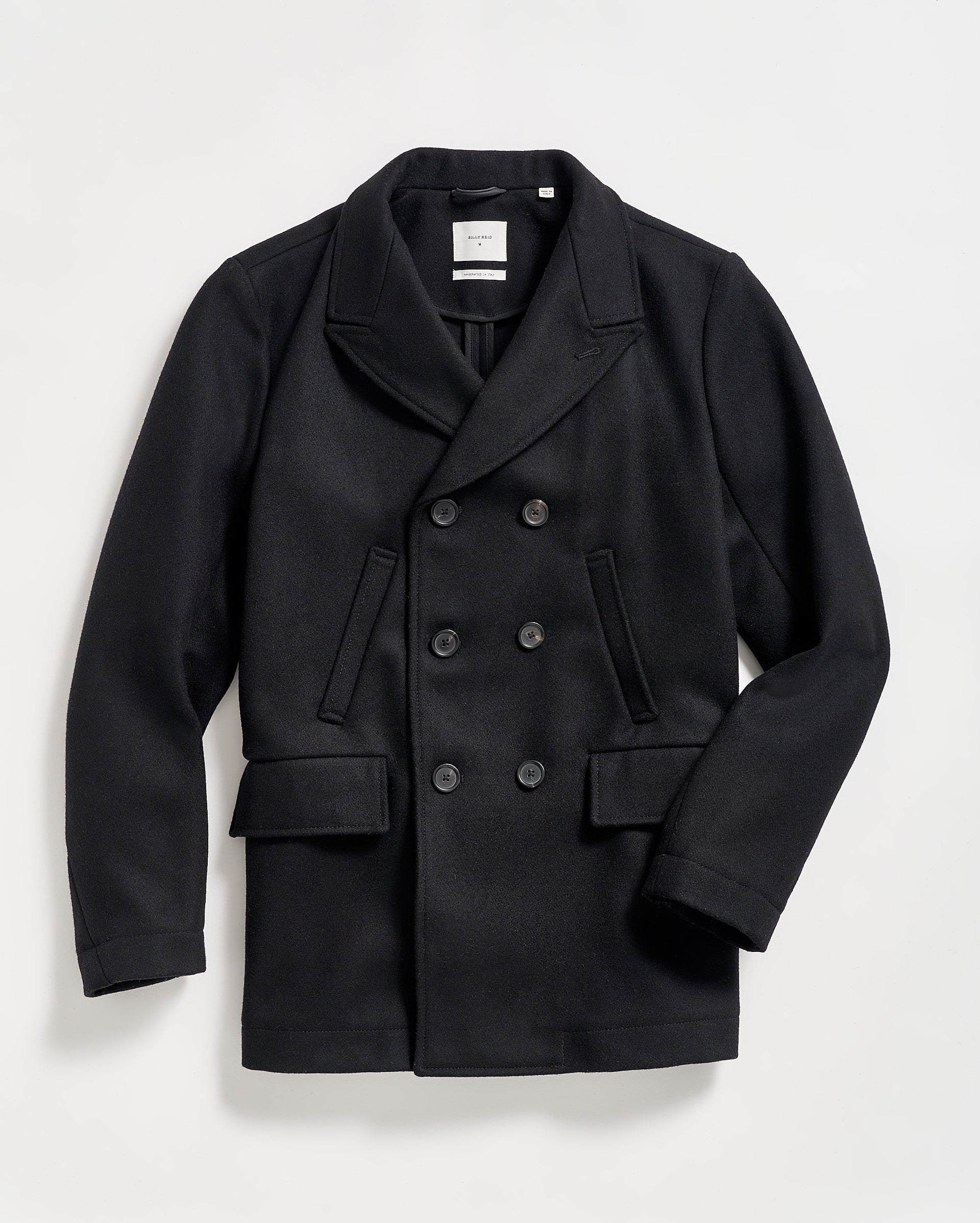 Billy Reid Black Bond Peacoat Black