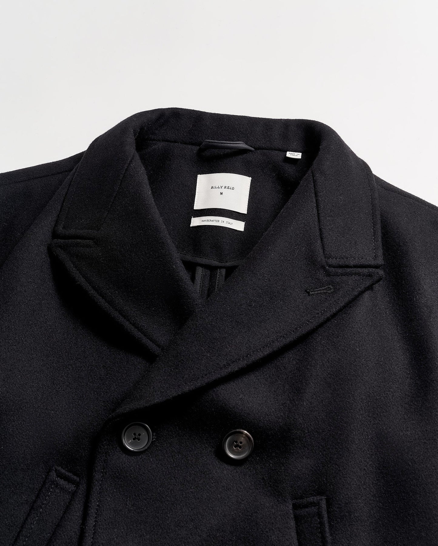 Billy Reid Black Bond Peacoat