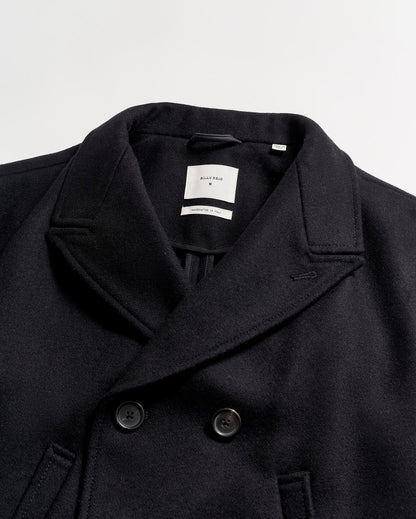 Billy Reid Black Bond Peacoat