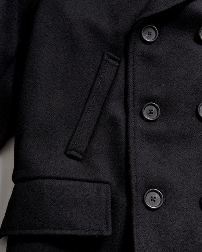 Billy Reid Black Bond Peacoat