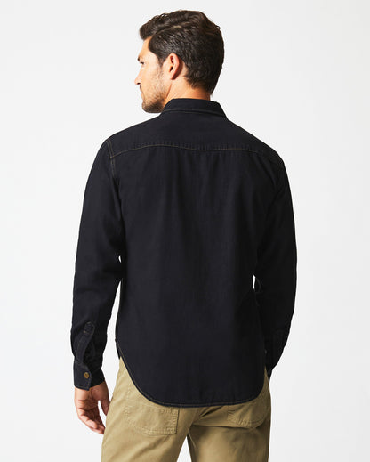 Billy Reid Shoals Black Denim Shirt