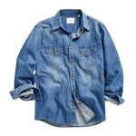 Billy Reid Shoals Light Indigo Denim Shirt - Light Indigo