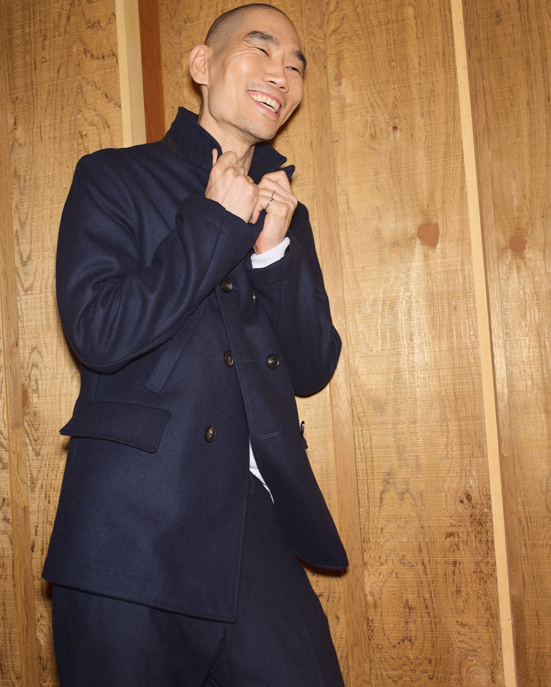 Billy Reid Navy Bond Peacoat | Uncrate Supply