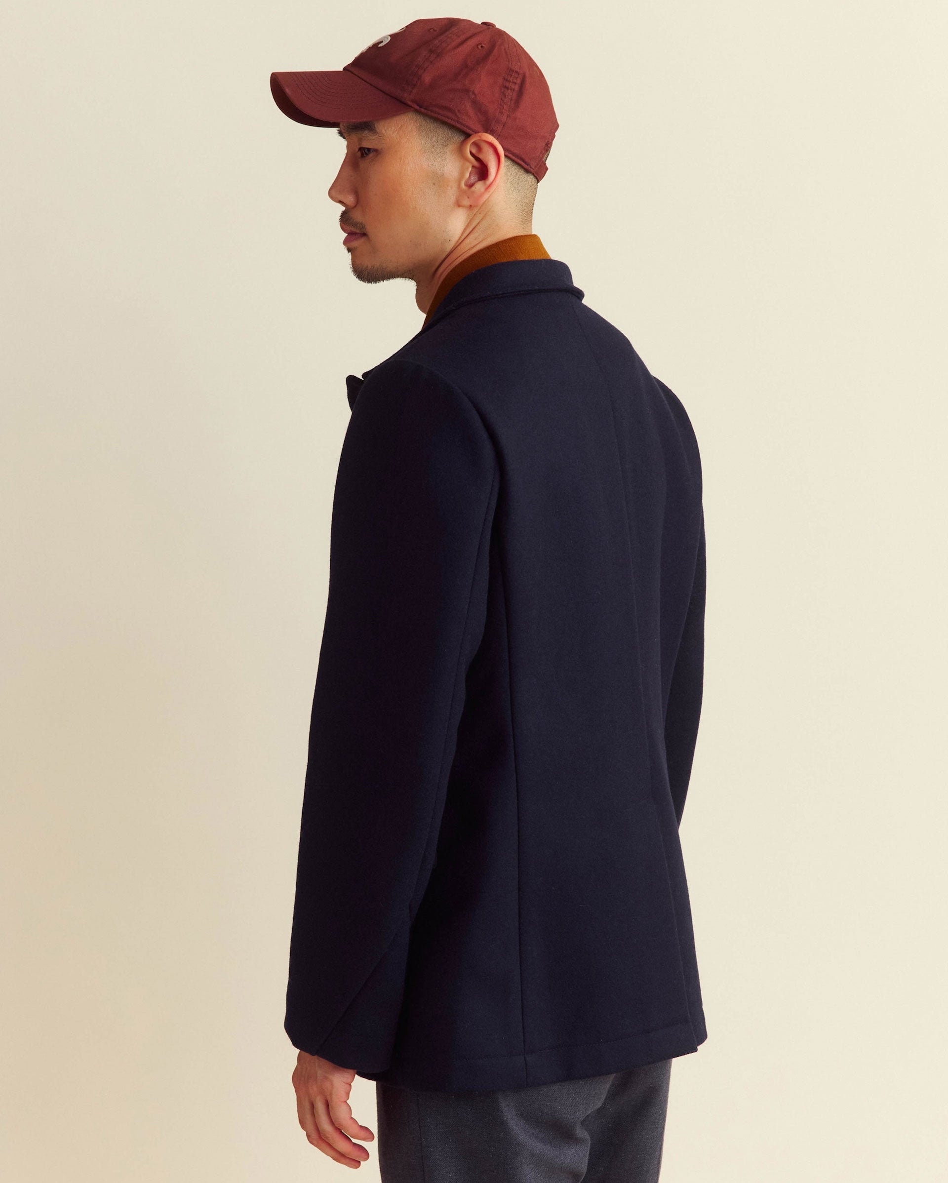 Billy Reid ボンドピーコート S ネイビー 007SKYFALL The Iconic Bond Peacoat for Men | Handcrafted Luxury