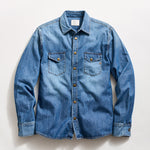 Billy Reid Shoals Light Indigo Denim Shirt - Light Indigo