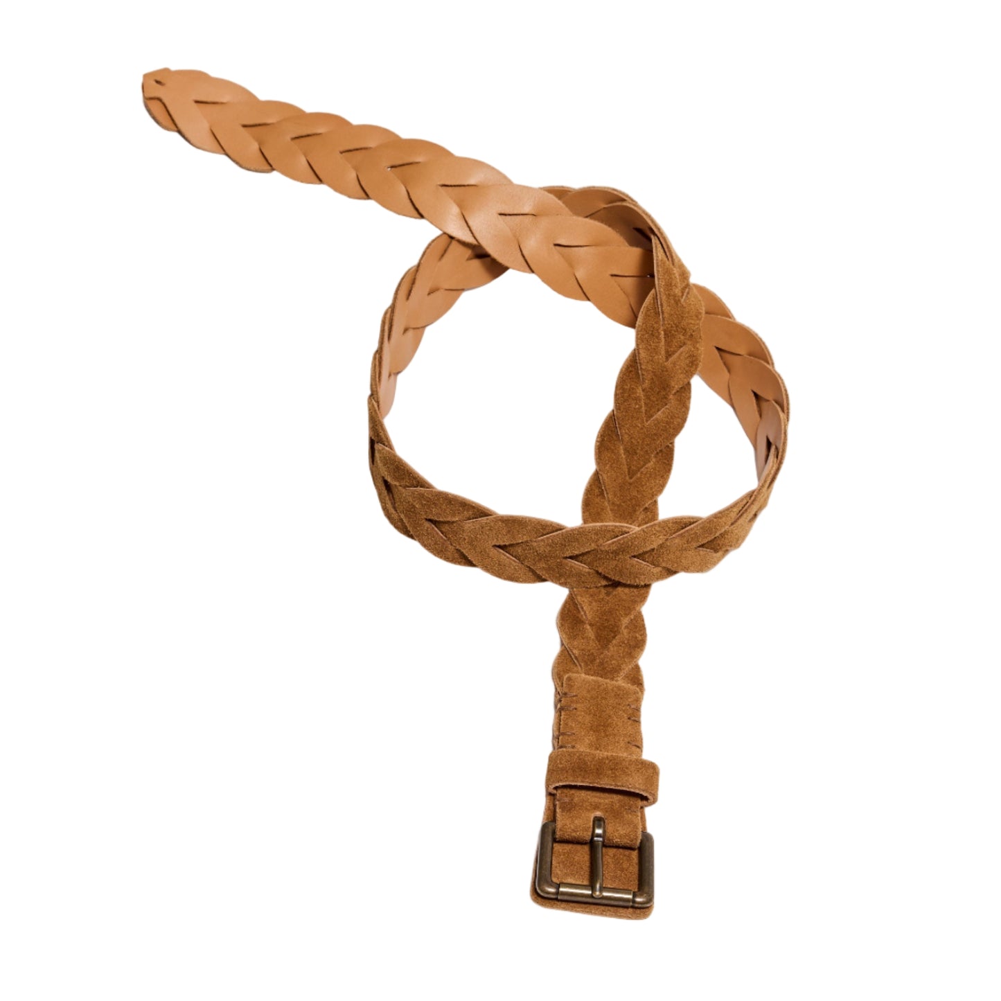 Billy Reid Suede Braided Belt