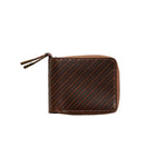 Billy Reid Leather Zip Wallet - Chestnut Brown