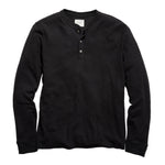 Billy Reid Slub Tuck Henley - Black